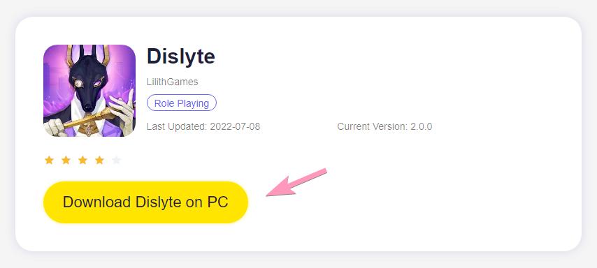 download LdPlayer 64bit version to play dislyte